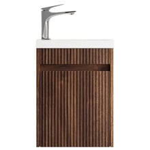 Bondi 400mm Wall Hung Small Space Single Vanity with Ceramic Countertop